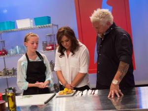 syd rvg looking at her food